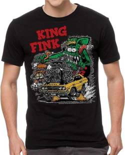 Rat Fink King Fink Men's Black T-T-Shirts Hemden Sizes (X-Large) von PIGRA