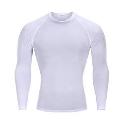 PINSPARK Herren Langarmshirt Rundhalsausschnitt Sport T-Shirt Langarm Sportshirt Outdoor Surfen Laufen Angeln Wandern Gym von PINSPARK