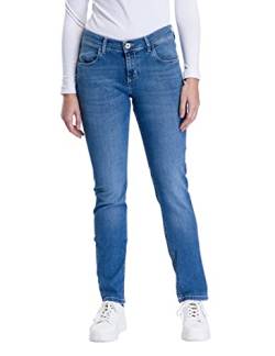 PIONEER AUTHENTIC JEANS Damen Jeans Sally | Frauen Hose | Gerade Passform | Light Blue Used Buffies 6844 | 38W - 34L von PIONEER AUTHENTIC JEANS
