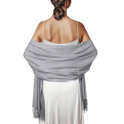 Schal Grau Stola Damen Festlich für Abendkleid Pashmina Schals Tücher Winter von PIOYMEYA