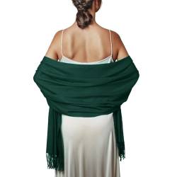 Schal Grün Stola Damen Festlich für Abendkleid Pashmina Schals Tücher Winter von PIOYMEYA