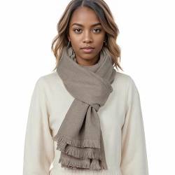 Schal Khaki Stola Festlich für Abendkleid Winter Schals Tücher Damen Pashmina von PIOYMEYA