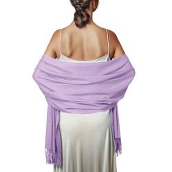 Schal Lavendel Stola Damen Festlich für Abendkleid Pashmina Schals Tücher Winter von PIOYMEYA
