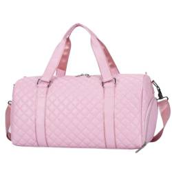 Leichte Reisetasche 20-Zoll-Reisetasche Für Damen, Große Weekender-Übernachtungstasche Aus PU-Leder Mit Schuhbeutel Sporttasche Gym (Color : A, Size : 530 * 260 * 270mm) von PIPONS