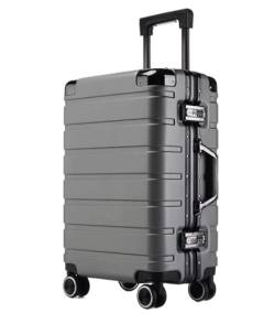 PIPONS Trolley Rollkoffer Hartschalenkoffer, Karierter Gepäckkoffer Mit Spinnerrädern Für Damen Und Herren Reisekoffer Gepäck (Color : C, Size : 24") von PIPONS