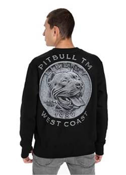 Pit Bull West Coast Sweatshirt Pitbull Coin Schwarz XXL von PIT BULL WESTCOAST