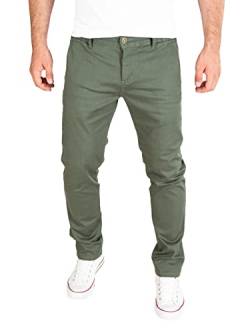 PITTMAN Andrew - Chino Herrenhosen - Stoff Hosen Slim Fit - Stretch Chinohose Für Herren, Grün (Beetle 190312), W40/L34 von PITTMAN