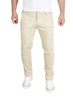 PITTMAN Andrew - Chino Jeans Hosen Slim Fit - Creme Farbene Chinojeans - Freizeithose, Beige (Rainy Day 135304), W38/L30 von PITTMAN