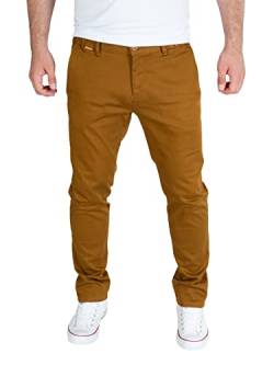 PITTMAN Andrew - Chinohose Männer - Stoff Hosen Herren - Baumwoll Chinohose - Stretch Chino Jeans, Braun (Toffee 181031), W29/L30 von PITTMAN