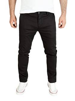 PITTMAN Andrew - Herren Chino Jogger Hose - Männer Chinohose Slim Fit - Schwarze Herrenhose, Schwarz (Black Meteorite 194008), W29/L30 von PITTMAN