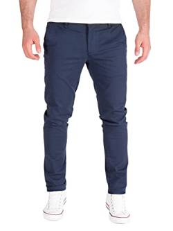 PITTMAN Derrick - Chino Herren Hosen - Slim Fit Chinohose Männer - Stretch Stoffhosen, Blau (Mood Indigo 194025), W29/L30 von PITTMAN