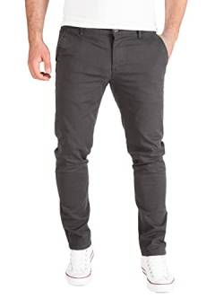 PITTMAN Derrick - Chino Hosen Für Männer - Slim Fit Stoffhose Herren - Chinohosen - Stretch Hose, Grau (Licorice191102), W29/L34 von PITTMAN