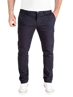 PITTMAN Derrick - Herren Hose - Chinohose Männer - Stretch Chino Hose - Stoffhose Slim Fit, Blau (Deep Well 193713), W29/L34 von PITTMAN