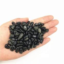 PIUHRKLEVD 50 g natürlicher goldener Obsidian-Kies, Kristall, geeignet for Anordnen von Vasenfüllern, Aquariengärten und Brunnen (Color : 7-9mm) von PIUHRKLEVD