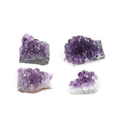 PIUHRKLEVD For 200–500 g natürliche Amethyst-Kristall-Cluster-Quarz-Rohkristalle, Dekoration, Ornament, lila Feng Shui-Erz, Minera von PIUHRKLEVD