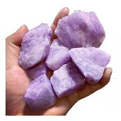 PIUHRKLEVD Kristall 35g-150g Rohkristalle Rohe Kunzit-Exemplare for Steine ​​können for Natursteine ​​verwendet werden Kristallstein (Size : 1PC 130G-140G) von PIUHRKLEVD
