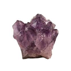 PIUHRKLEVD Natürliche Geode Amethyst Rohstein Kristall Cluster Quarz Exemplar Wunderschöner Kristall (Size : 300g) von PIUHRKLEVD