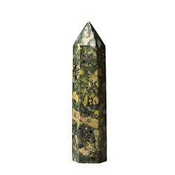 PIUHRKLEVD Natürliche Steine ​​Kristall Spitze Turm Amethyst Rosenquarz Stein Erz Obelisk Home Dekoration (Color : Fireworks Stone 2, Size : 70-80mm) von PIUHRKLEVD