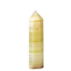 PIUHRKLEVD Natürliche Steine ​​Kristall Spitze Turm Amethyst Rosenquarz Stein Erz Obelisk Home Dekoration (Color : Green Afghan Jade, Size : 60-70mm) von PIUHRKLEVD