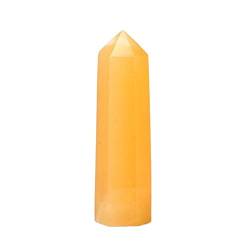 PIUHRKLEVD Natürliche Steine ​​Kristall Spitze Turm Amethyst Rosenquarz Stein Erz Obelisk Home Dekoration (Color : Yellow Urine, Size : 70-80mm) von PIUHRKLEVD