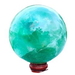 PIUHRKLEVD Natürliche grüne Fluorit-Kugel, Quarz-Kristall, Edelstein, Kugel, (Size : 1000-1100g) von PIUHRKLEVD