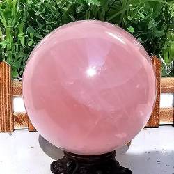 PIUHRKLEVD Natürliche rosa Rose Magic Quartz Crystal Ball Sphere Dekor von PIUHRKLEVD
