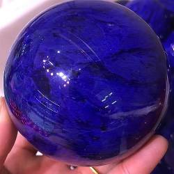 PIUHRKLEVD Natürlicher blauer geschmolzener Stein bildet eine Kugel. Kristall for (Size : 120-150mm) von PIUHRKLEVD