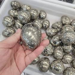 PIUHRKLEVD Startseite 1 Stück natürliche Pyrit-Geode Ei goldene Eisenproben Kristalle und Steine ​​Geode Geschenke (Size : 200g) von PIUHRKLEVD
