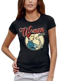 PIXEL EVOLUTION T-Shirt Women Power - Damen - größe 3/L - Schwarz von PIXEL EVOLUTION