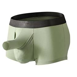 Männer Boxer Unterwäsche Sexy Long Penis Pouch Boxershorts Unterhose Male Elephant Bulge Panties von PIYAX