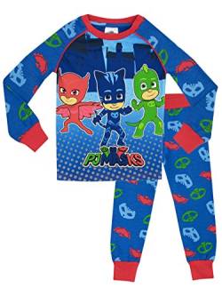 PJ Masken Jungen PJ Masken Schlafanzüge, 4, mehrfarbig 104 (Herstellergröße: 3 - 4 Jahre) von PJ Masks