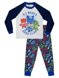 PJ Masks Schlafanzug Jungen | Pyjama Kinder Junge | Cayboy, Owlette, Gekko Schlafanzüge Kinder | Mehrfarbig 128 von PJ Masks