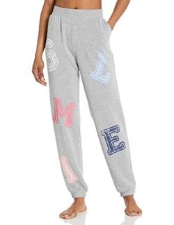 PJ Salvage Damen Loungewear Happy Things Bunded Pant Pyjamaunterteil, Grau, Small von PJ Salvage