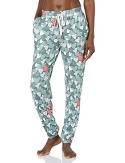 PJ Salvage Damen Loungewear Love in Camo Banded Pant Pyjamaunterteil, graugrün, Large von PJ Salvage