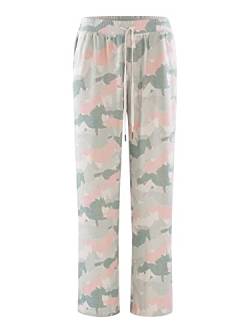 PJ Salvage Damen Pyjamahose Country Camo - Khaki - Größe S von PJ Salvage