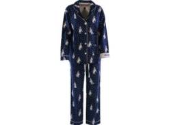 PJ Salvage Pyjama Damen Jersey bedruckt, petrol von PJ Salvage