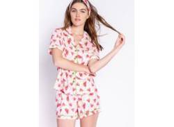 PJ Salvage Pyjama Damen Jersey bedruckt, rosa von PJ Salvage