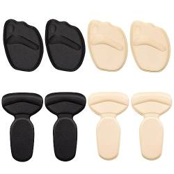 PLABBDPL 4 Pcs Fersen Schuhgriff Kissen Polster Liner Selbst Fersen Beilagen Selbstklebende Schuheinlagen Fußpflege Schutz Klebrig Fersen Kissen Beilagen für Frauen Männer von PLABBDPL