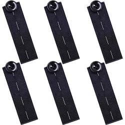 PLABBDPL Hosenbunderweiterung Elastische,6Pcs Elastische Taillenverlängerungen, Einstellbar Knopfverlängerung Bund-Expanders für Männer und Frauen, Knöpfe Extender für Jeans, Hosen von PLABBDPL