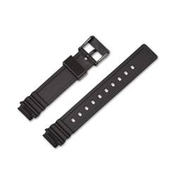 PLACKE 14mm Diving Sport Watchband Fit for Casio LRW-200h Gummi Ersatz Uhr Smart Armband Armband Accessoires for Frauen (Color : Black, Size : 14mm) von PLACKE