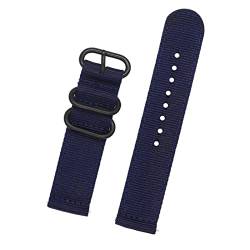 PLACKE 18mm 24mm 22mm 20mm Nylon Sport Ersatzgurtband for Samsung Galaxy Fit for Gang S3 S2. Uhrband Männer Armbandband Ringschnalle (Color : 2, Size : 20mm) von PLACKE
