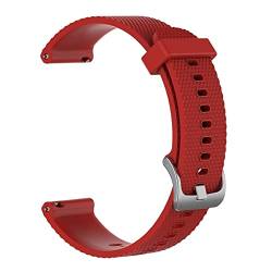 PLACKE 20mm Premium-Silikon-Armband-Armband-Fit for Timex-Weekender-Expedition 10 Feste Farbe Mode Sweat-Proof-Sportgurt (Color : 37 EU, Size : Large Size) von PLACKE