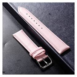PLACKE 6 Colors Edelstahlschnalle Armband 12 14 16 18 20 22mm Frauen Männer Vintage Leder Handgelenkband Fit for Huawei Fit for Samsung Uhrenbands (Color : 41 EU, Size : 16mm) von PLACKE