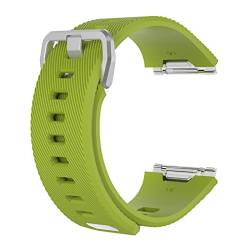 PLACKE Armbands Wasser Welligkeit Silber Schnalle Armband for Fitbit Ionische Silikonkautschuk Wasserdichte Uhrenarmband (Color : 5, Size : Small Size) von PLACKE