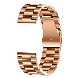 PLACKE Edelstahl Armband Fit for Samsung Fit for DW Uhren 16mm 18mm 20mm 22mm 24mm Männer Frauen Uhrenarmband Metallband Handgelenk Armband Silber (Color : 2, Size : 16mm) von PLACKE