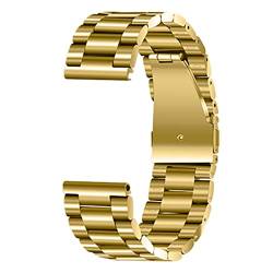 PLACKE Edelstahl Armband Fit for Samsung Fit for DW Uhren 16mm 18mm 20mm 22mm 24mm Männer Frauen Uhrenarmband Metallband Handgelenk Armband Silber (Color : 4, Size : 18mm) von PLACKE