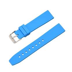 PLACKE Generische Uhrengurte for Sport Uhr Silikon Gummi -Uhr -Band Handgelenksgürtel Armband 16mm 18 mm 20 mm 22 mm 24 mm 26 mm 28mm 28 mm (Color : Blue, Size : 26mm) von PLACKE