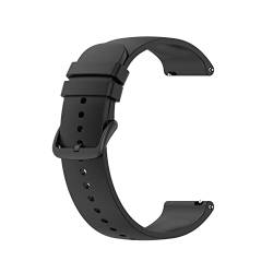 PLACKE Mode-feste Farbarmband for Huawei-Uhr 3 Watch3 GT2 GT 2. Pro GT 2E Smartwatch-Zubehör-langlebiger Silikon-Armband (Color : Black Black Button, Size : 3) von PLACKE