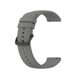 PLACKE Mode-feste Farbarmband for Huawei-Uhr 3 Watch3 GT2 GT 2. Pro GT 2E Smartwatch-Zubehör-langlebiger Silikon-Armband (Color : Grey Black Button, Size : 3 Pro) von PLACKE