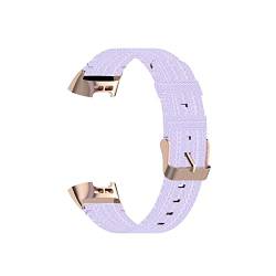 PLACKE Nylon-Armband-Fit for Fitbit Ladung3 Ladung4 Band Mode Durable Gurt Stoßdicht kratzfestes Armbanduhr Zubehör (Color : 2) von PLACKE